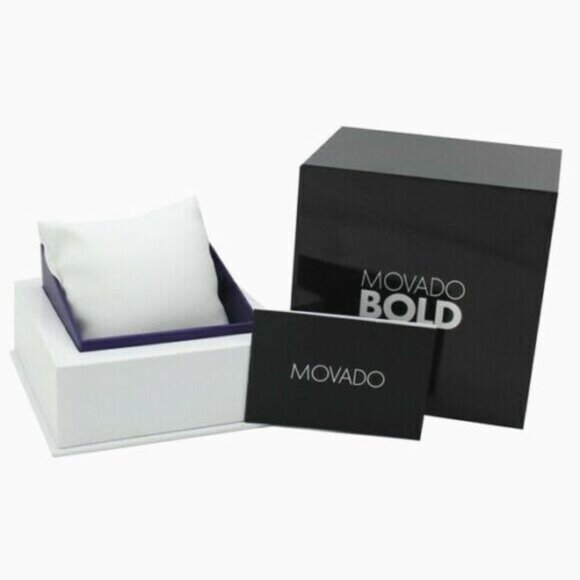 MOVADO BOLD 3600534 WHITE CRYSTAL SUNBURST DIAL CERAMIC BRACELET WOMENS WATCH